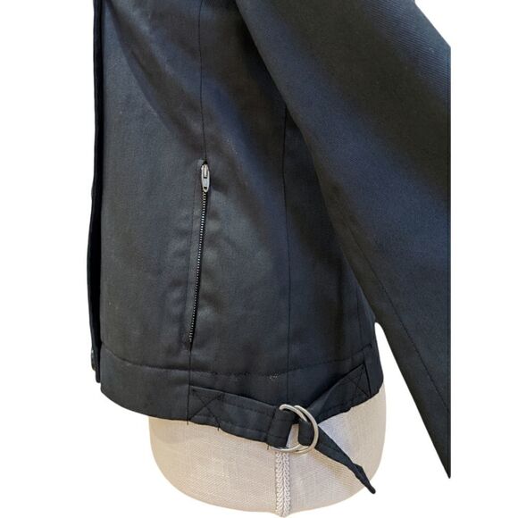 Weekend MaxMara Women's Glossy Gunmetal Grey Double Breasted Jacket Size 2 - Picture 6 of 11